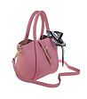 Розова малка дамска трапецовидна чанта Palina-1 снимка