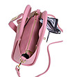 Розова малка дамска трапецовидна чанта Palina-2 снимка