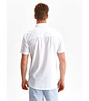 Мъжка памучна блуза в бяло Boras-1 снимка