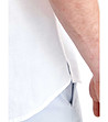 Мъжка памучна блуза в бяло Boras-3 снимка