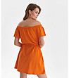 Къса рокля в оранжев нюанс Oranta-1 снимка