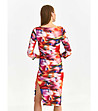 Многоцветна рокля тип молив Divena-1 снимка
