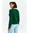 Дамски зелен пуловер Linda-1 снимка