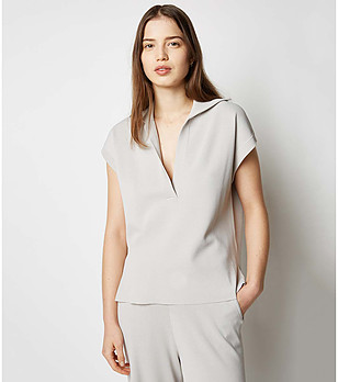 Дамска блуза в сив нюанс Unama снимка