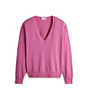Розова oversize дамска блуза с памук Sini-3 снимка