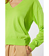 Зелена дамска блуза с памук Sini-2 снимка
