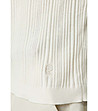Бяла мъжка блуза от фино плетиво Carlino-3 снимка