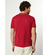 Червена мъжка блуза от фино плетиво Tito-1 снимка