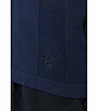 Тъмносиня мъжка блуза от фино плетиво Tito-3 снимка