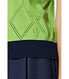 Дамска блуза с високо съдържание на памук в зелен нюанс Alfina-3 снимка