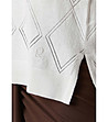 Дамска блуза в бяло с високо съдържание на памук Rachela-3 снимка