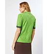 Дамска блуза в зелен нюанс с високо съдържание на памук Rachela-1 снимка