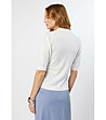 Дамска блуза с къс ръкав в бял цвят Felipa-1 снимка