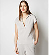 Дамска блуза в сив нюанс Unama-0 снимка