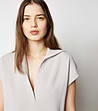 Дамска блуза в сив нюанс Unama-3 снимка
