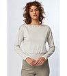 Дамска блуза с високо съдържание на памук в цвят крем Izara-0 снимка