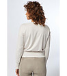 Дамска блуза с високо съдържание на памук в цвят крем Izara-1 снимка