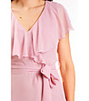 Асиметрична феерична рокля в розово Klara-3 снимка