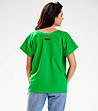 Памучна дамска блуза в зелено Belita-1 снимка