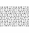 Бяла постелка за под с принт черни стрели 52х75 см-0 снимка