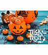 Постелка за баня с принт Trick or treat 52х75 см-0 снимка