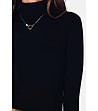 Черна дамска поло блуза Ledora-2 снимка