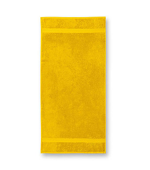 Жълта памучна хавлия Varina 50x100 см снимка