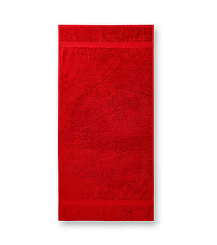 Червена памучна хавлия Varina 50x100 см снимка