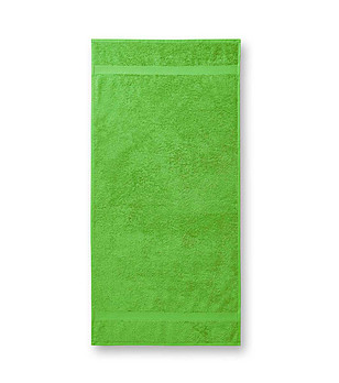 Зелена памучна хавлия Varina 50x100 см снимка