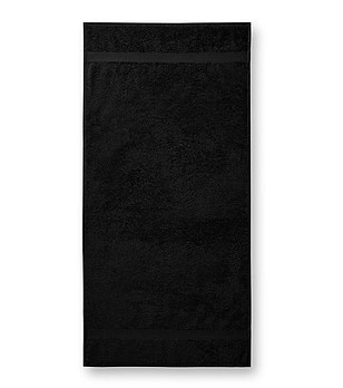 Черна памучна хавлия Varina 50x100 см снимка