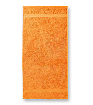Оранжева памучна хавлия Varina 70х140 см снимка
