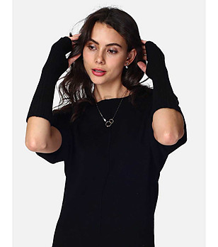 Черни дълги дамски ръкавици Inna снимка