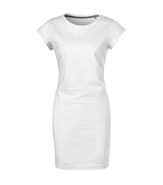 Бяла памучна рокля Vala снимка