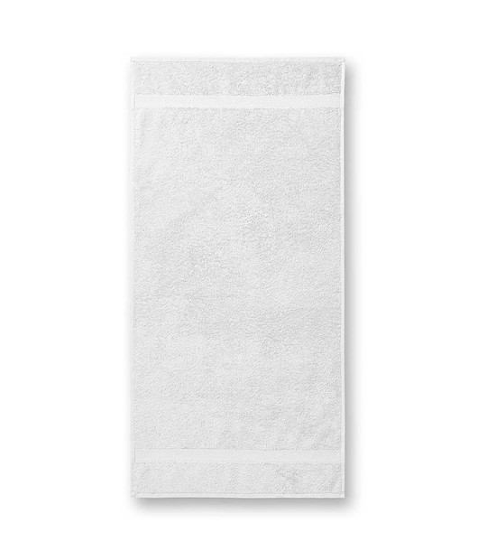 Бяла памучна хавлия Varina 50x100 см снимка