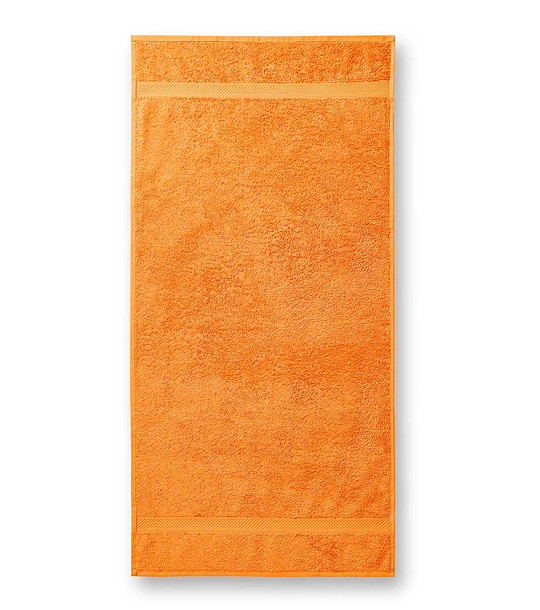 Оранжева памучна хавлия Varina 70х140 см снимка
