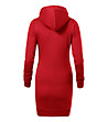 Червена рокля с качулка Lamaila-1 снимка