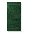 Тъмнозелена памучна хавлия Varina 70х140 см-0 снимка