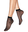 Черни къси дамски чорапи на малки точки Lea 15 DEN-0 снимка