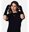 Черни дълги дамски ръкавици Inna-0 снимка