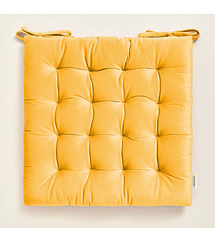 Възглавница за стол в цвят горчица Nova 40x40 см снимка