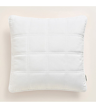 Калъфка за възглавница в пречупено бяло с декоративни шевове Colette 40x40 см снимка