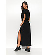 Памучен комплект от блуза и пола в черно Arabella-1 снимка
