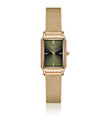 Златист дамски часовник със зелен циферблат Kim-0 снимка