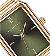 Златист дамски часовник със зелен циферблат Kim-2 снимка