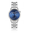 Мъжки часовник в сребристо и синьо с два циферблата Russell-0 снимка
