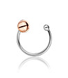 Дамски пръстен в сребристо и розовозлатисто Sara-0 снимка