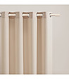 Завеса Aura в цвят крем 140x280 см-2 снимка