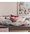 Калъфка Lush за декоративна възглавница в цвят крем 45х45 см-1 снимка