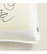 Калъфка за възглавница в бяло и крем 45x45 см Bella-1 снимка