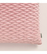 Розова релефна декоративна калъфка за възглавница Savoy 45x45 см-1 снимка